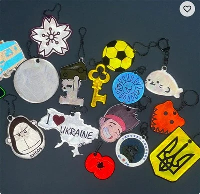 Glow in the Dark Safe Reflective Keychain